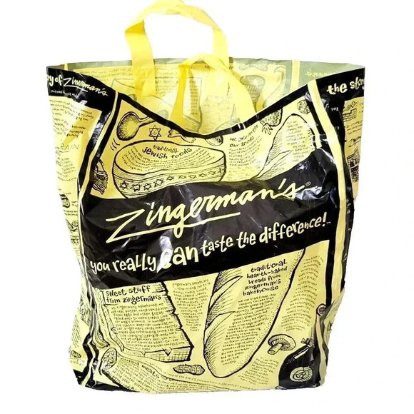 Zingerman's Deli Shopping Bag Tote Bag Reusable Ann Arbor Michigan 17"x13"x7" - Picture 2 of 3